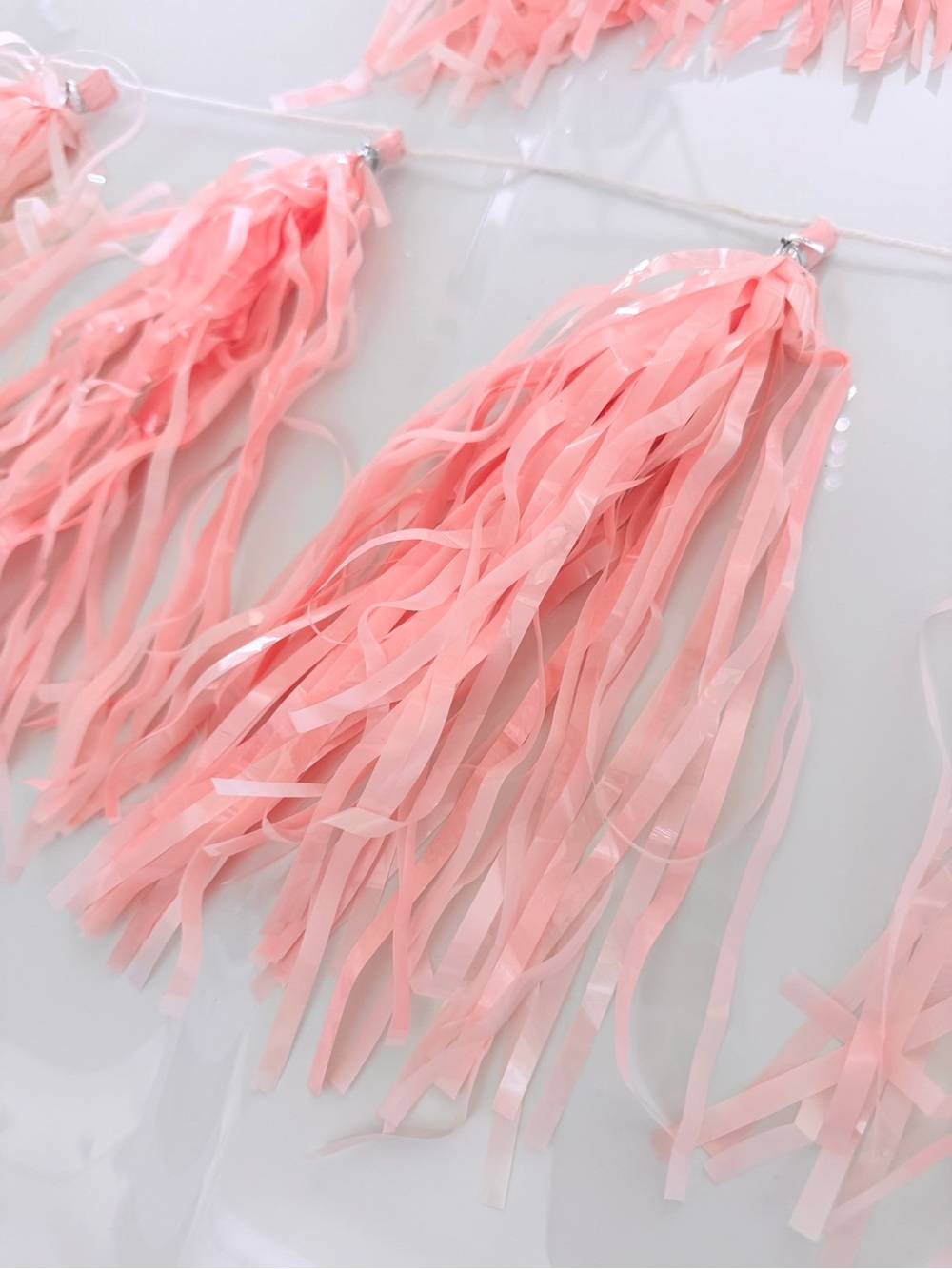 Pink Tassel and Roses Garland Party Decoration (3) - Picture 3 of 3